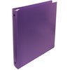 Better Office Products 3-Ring Poly Binder with Pocket, 1 Inch, Letter Size, Red, Navy Blue, Purple, and Black, 4PK 11104